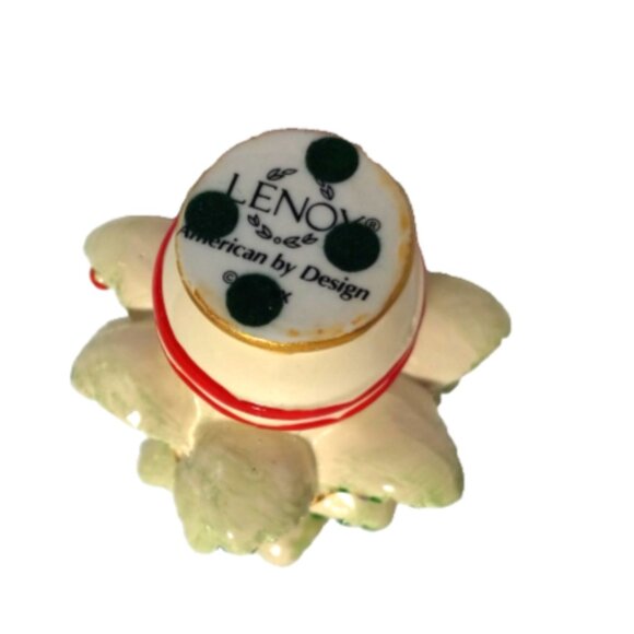 Lenox Christmas Tree Set 3-Pc JOY Letters 5" Handpainted Figurines Holiday OIB - Picture 11 of 13